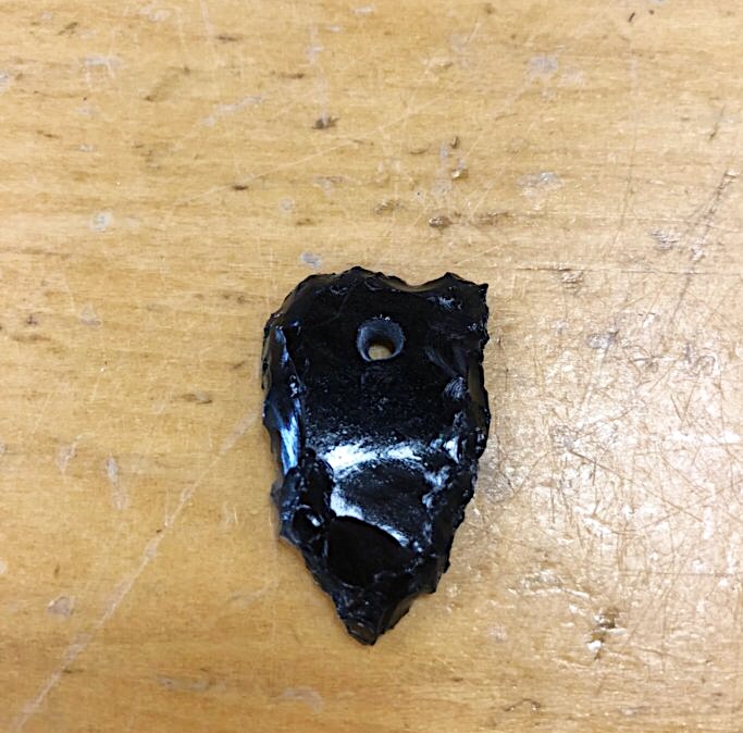 A piece of obsidian