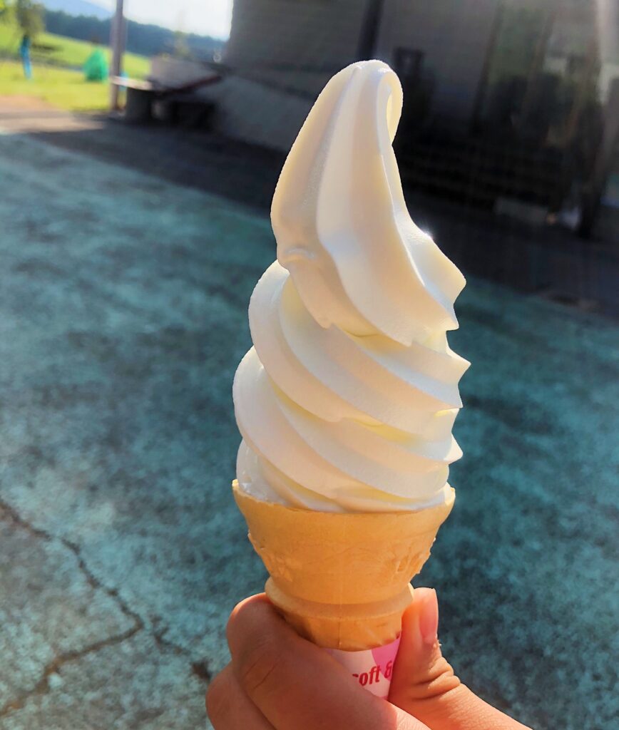 Nagato Farm's soft serve ice cream